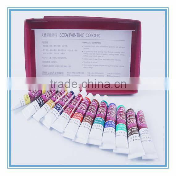 Non-toxic bright face painting