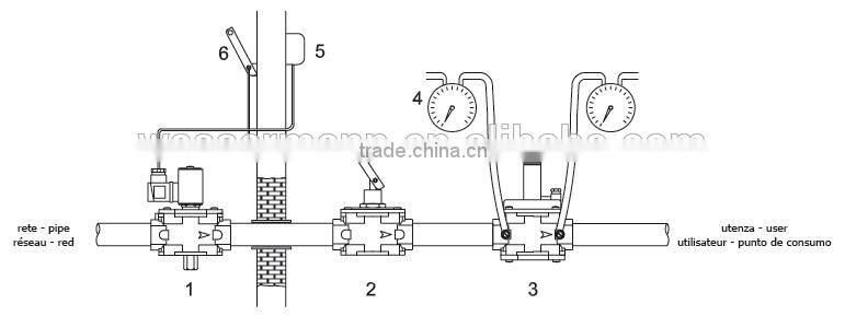 Italy Type Propane Gas Regulator