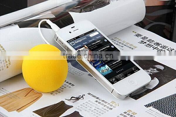 High Quality Audio mini Ball Shape Speaker Suitable for All Devices with 3.5mm Audio Jack