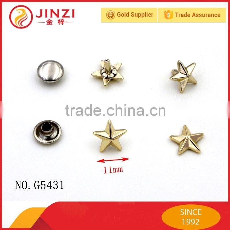 Wholesale price Decorative metal star rivets