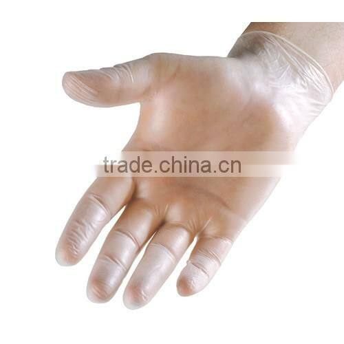 Sterile transparent powder free vinyl gloves