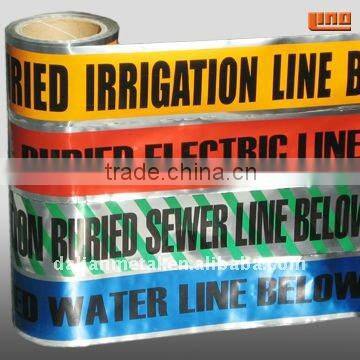 high qulity underground detectable aluminum foil warning tape