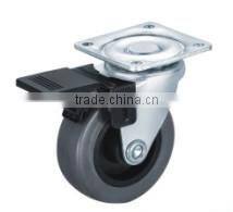 125mm heavy duty swivel caster industrial casters rubber trolley wheels made in China