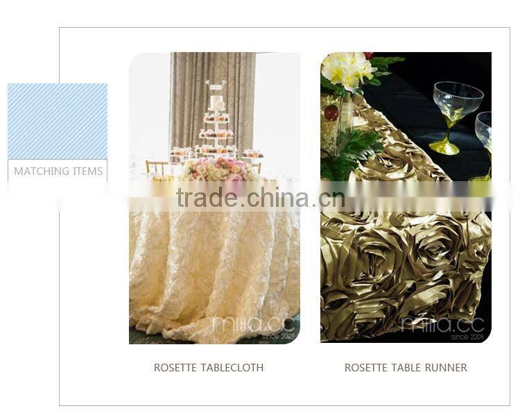 New Design Rosette Spandex Chair Cover for Wedding Hotel And Banquet