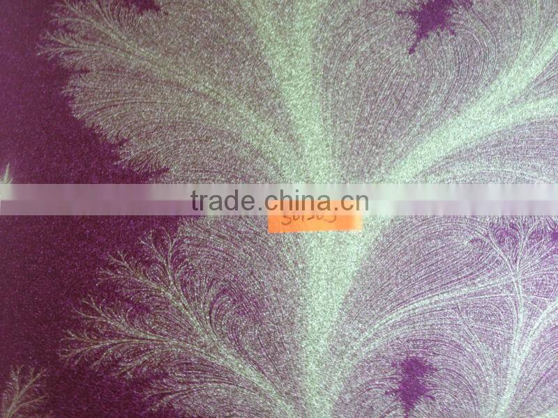 print curtain metallic foil Black Silver wallpaper Foshan Guangdong,China