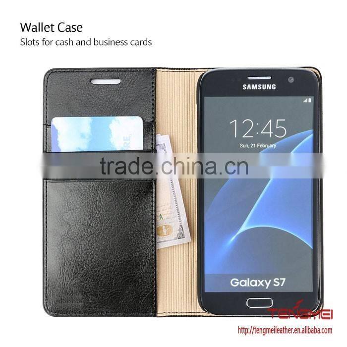 mobile phone cover for Samsung S7, leather case for Samsung Galaxy S7 case