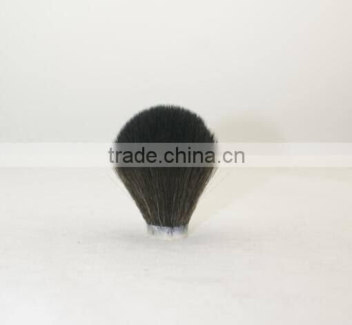Black badger shaving knots for shaving kits