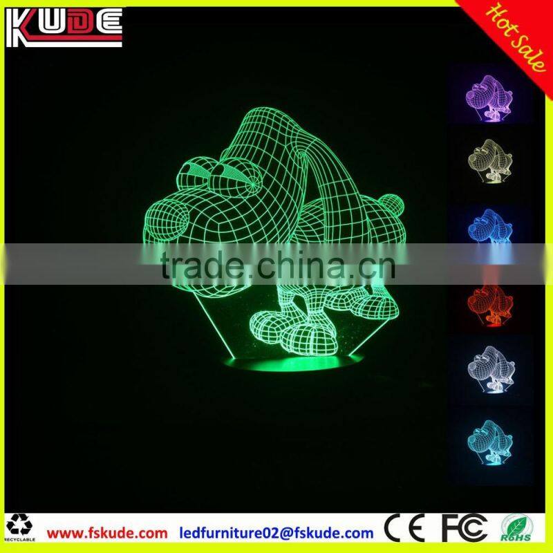 OEM Table Lamp LED Lamp Christmas Gift 3D Dog Night Lamps for decoration