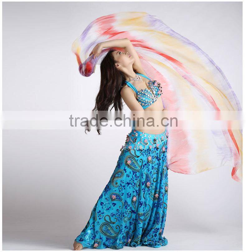 Wuchieal 3 Gradient Color Rayon Belly Dance Veils