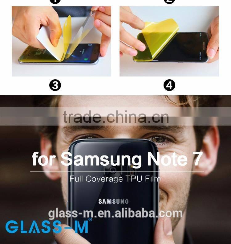 Anti-shock TPU Protector for Samsung Note 7 Mobile Phone Film
