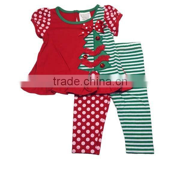 designer brand Christmas tree cotton toddler baby clothes gift set