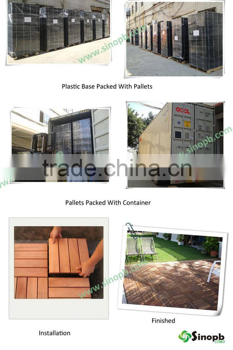 Base in Plastic Support in Plastic Grid in Plastic Deck Tile