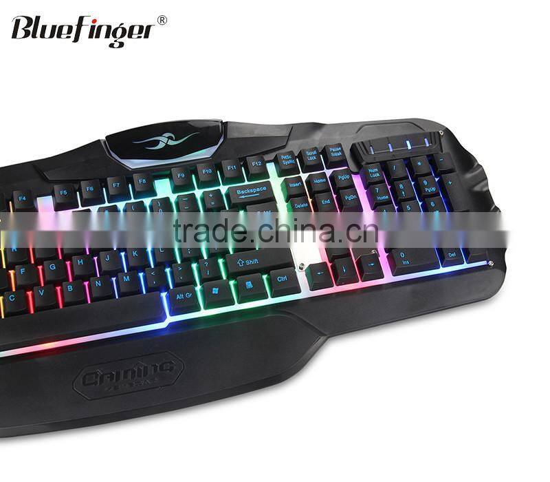 Shenzhen Factory Raised USB wired keyboard with mechanical feeling