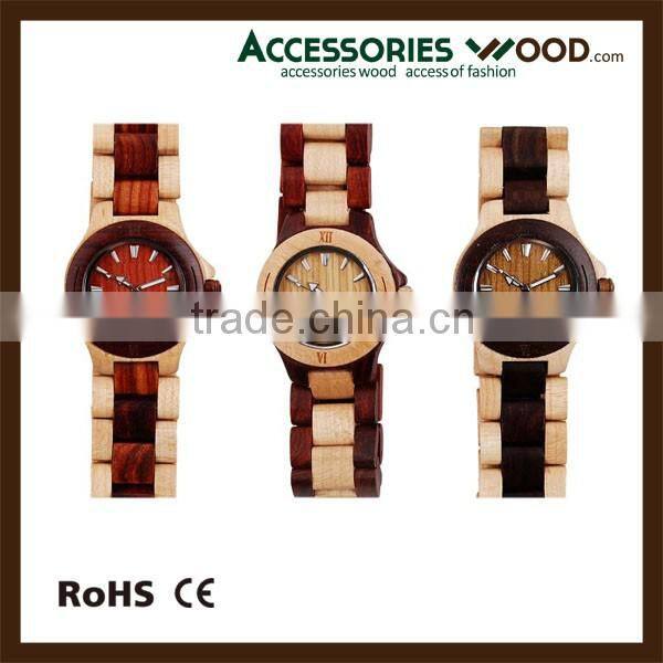 Various styles and colors of high quality wood wrist wooden watch with your brand logo