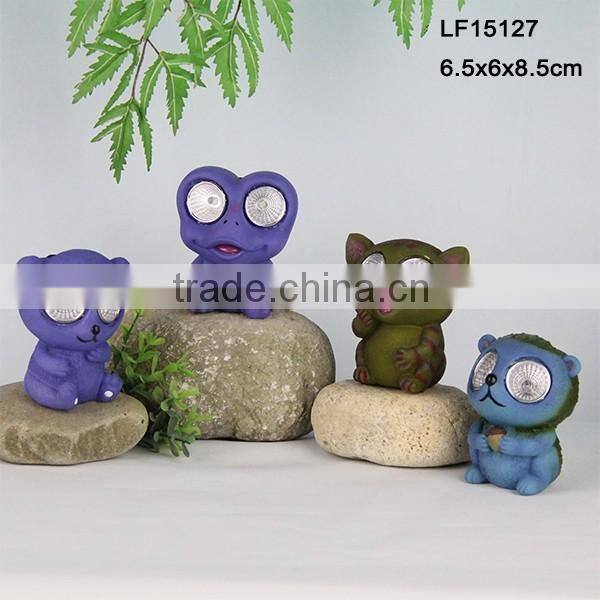 resin frogs solar led lights for crafts