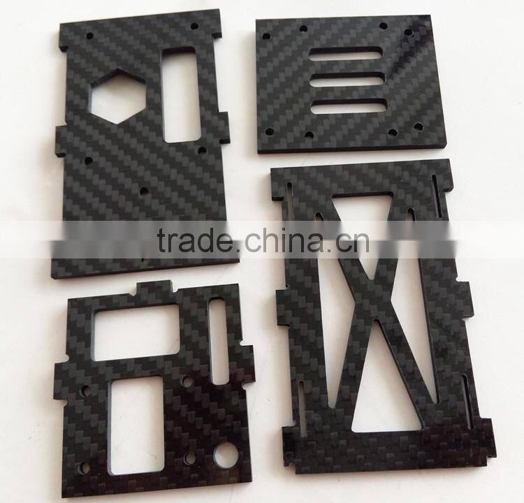 ZYH China professional manufacturer twill gloss/mat custom cnc carbon fiber rc drone frame parts 2mm 3mm 4mm