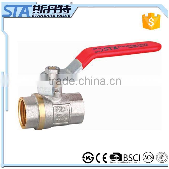 ART.1022 China Manufacturer Lever Handle CW617N PN 25 600 WOG Water Oil Gas Forged 1" 1 Inch Brass Ball Valve for Wholesale