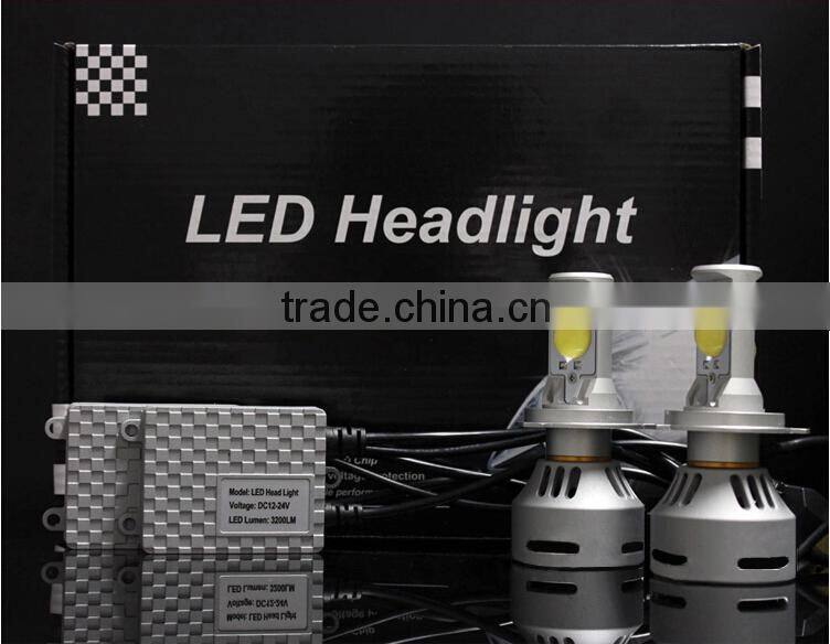 2015 hot selling cre led headlight ,12v 3200lm led headlight bulb h4 for motorcycles