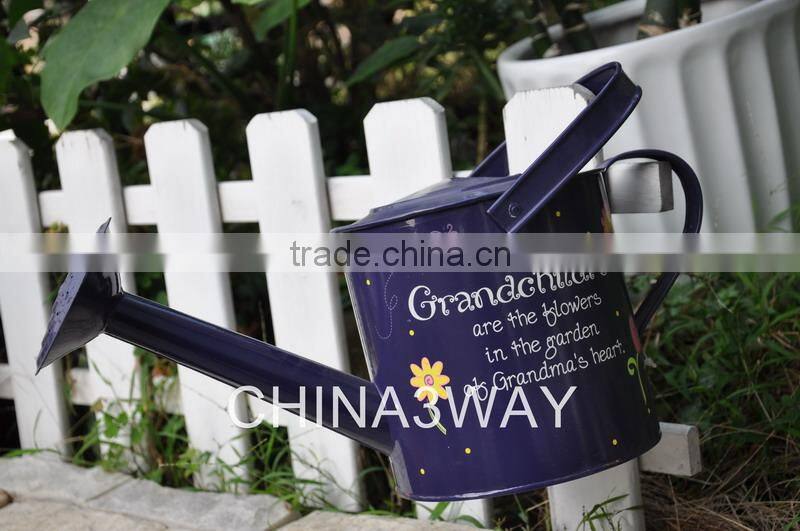 New design garden metal watering can for garden decoration
