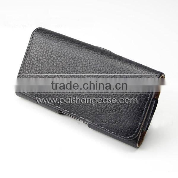 Holster belt clip grain PU leather case cover for Galaxy S2 size