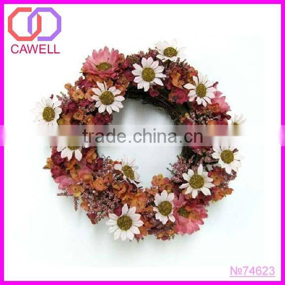 wholesale supplier decorative flower christmas wreath