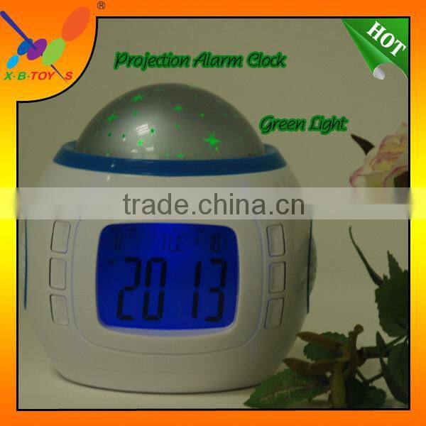 Music and starry sky Calendar. 2014Star Sky Music Projection Night light with Alarm Clock.