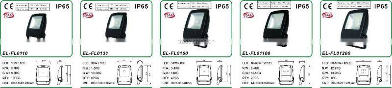 led flood light housing ADC12 die cast aluminum`80-120W