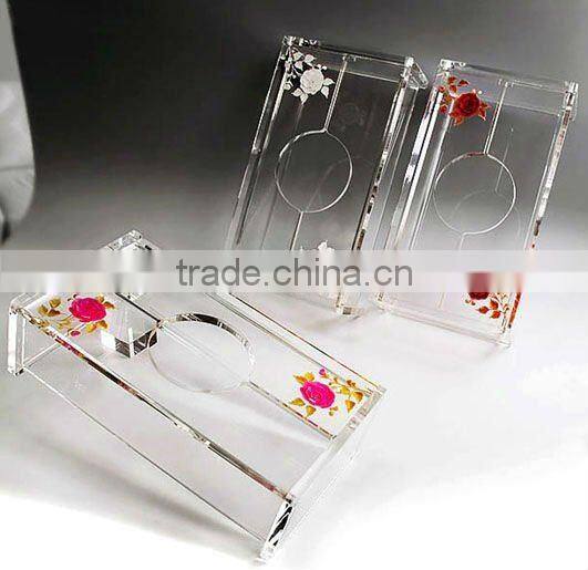 Functional acrylic tissue box