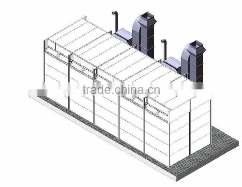 JF used automotive machine spray booth / paint booth fan / painting room baking oven ( CE certification 2 years warranty time)