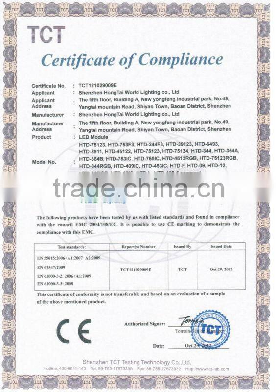 160 beam ip66 high power 1.2w led module for outdoor sign and channel letter