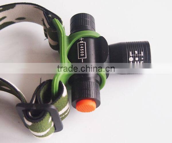 CREE XP-E R3 LED Aluminum Zoomable Head Flashlight With Adjusted Head