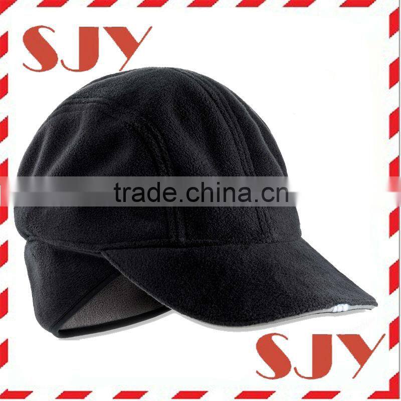 100% fleece high quality baseball caps with 3-5 led lights