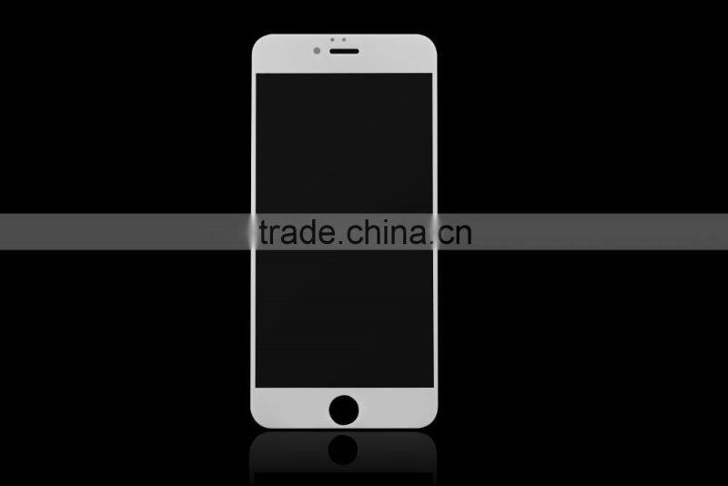 Factory price 9H 2.5D round edge anti - radiation tempered glass screen protector for iphone 6 / 6plus / 6s with discount price