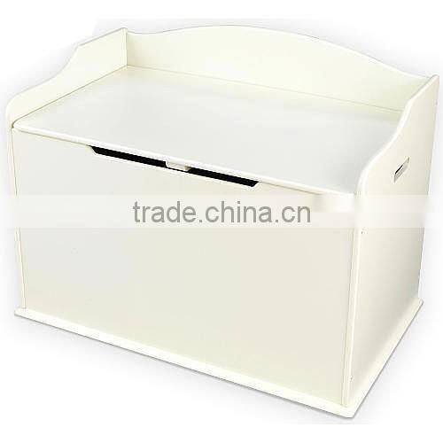 Wooden Toy Storage Chest in white