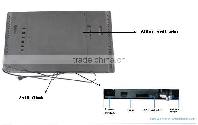 Smart 32 inch lcd digital advertising display
