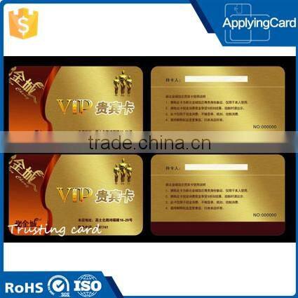 Customized CR80 size card pvc smart rfid card contactless membership vip card