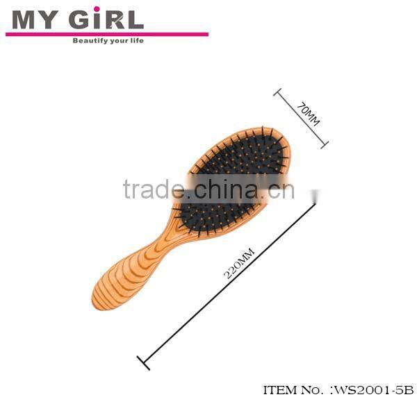 New MY GIRL custom hair brushes Professional Wooden Printing soft bristle hair brush