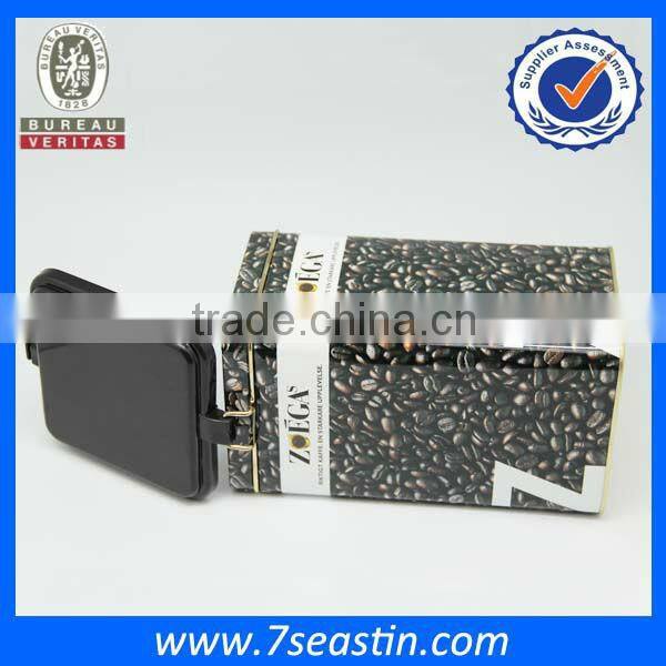 nescafe empty tin can with lid