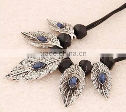 European and American fashion necklace alloy exaggerated fashion brief paragraph sweater chain necklace