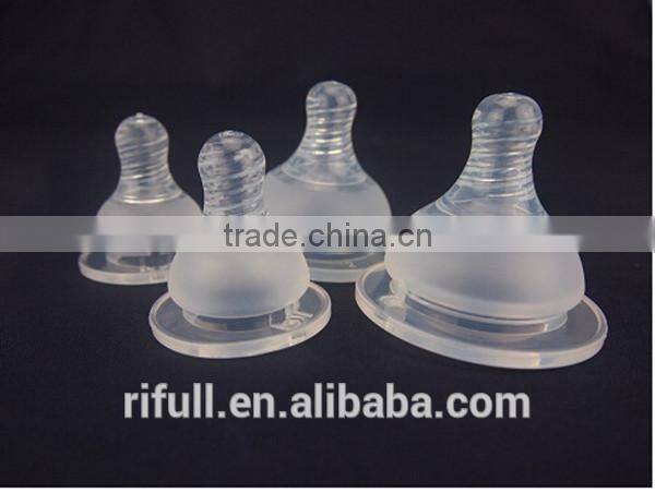 Very soft FDA silicone nipple for baby