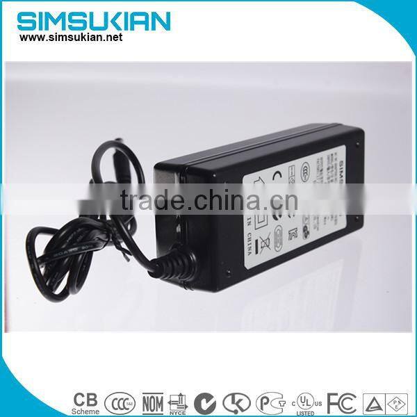 12v 5a switching power adapter input 100- 240v ac 50 / 60Hz