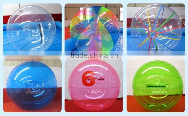 2014 newest funny inflatable water rolling ball