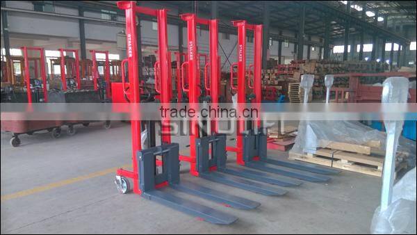 Hot! Sinolift CTY Single or Duplex Mast Manual Hydraulic Stacker