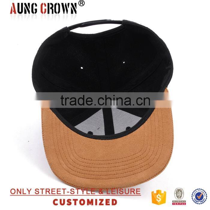 5 panel suede brim hat