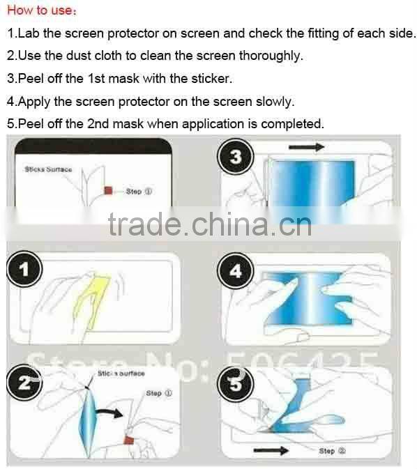 Hot selling clear nippa pet film for google nexus 7