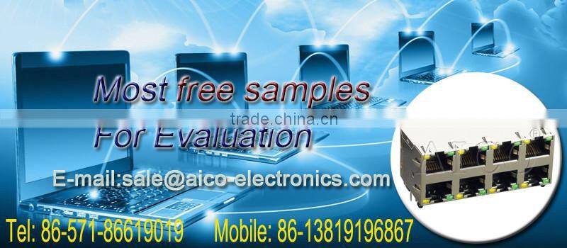 china manufacturer pcb mounting horizontal 8p8c led 2x4 metal rj45 ethernet jack with spring clamp