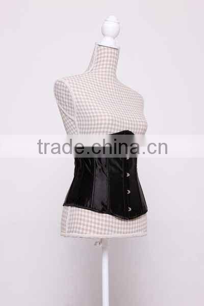 Plain Black Corset Bustier Top