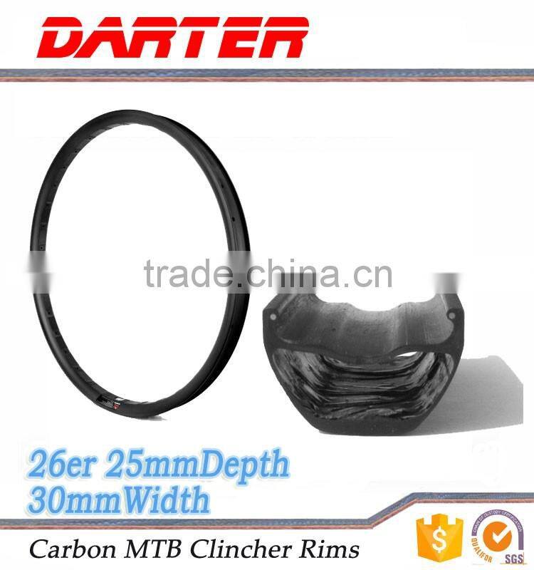 Functional integral component best carbon clincher rims 26 inch mountain bike rim