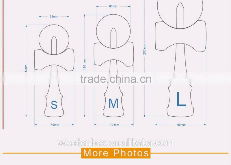 High quality wholesale price natural wooden kendama toy