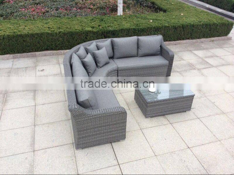 Patio Sectional Furniture Wicker Rattan Sofa Set with Cushions